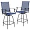 Flash Furniture 2PK Outdoor Stool - 30 inch Patio Bar Stool, Navy 2-ET-SWVLPTO-30-NV-GG - alternate 7